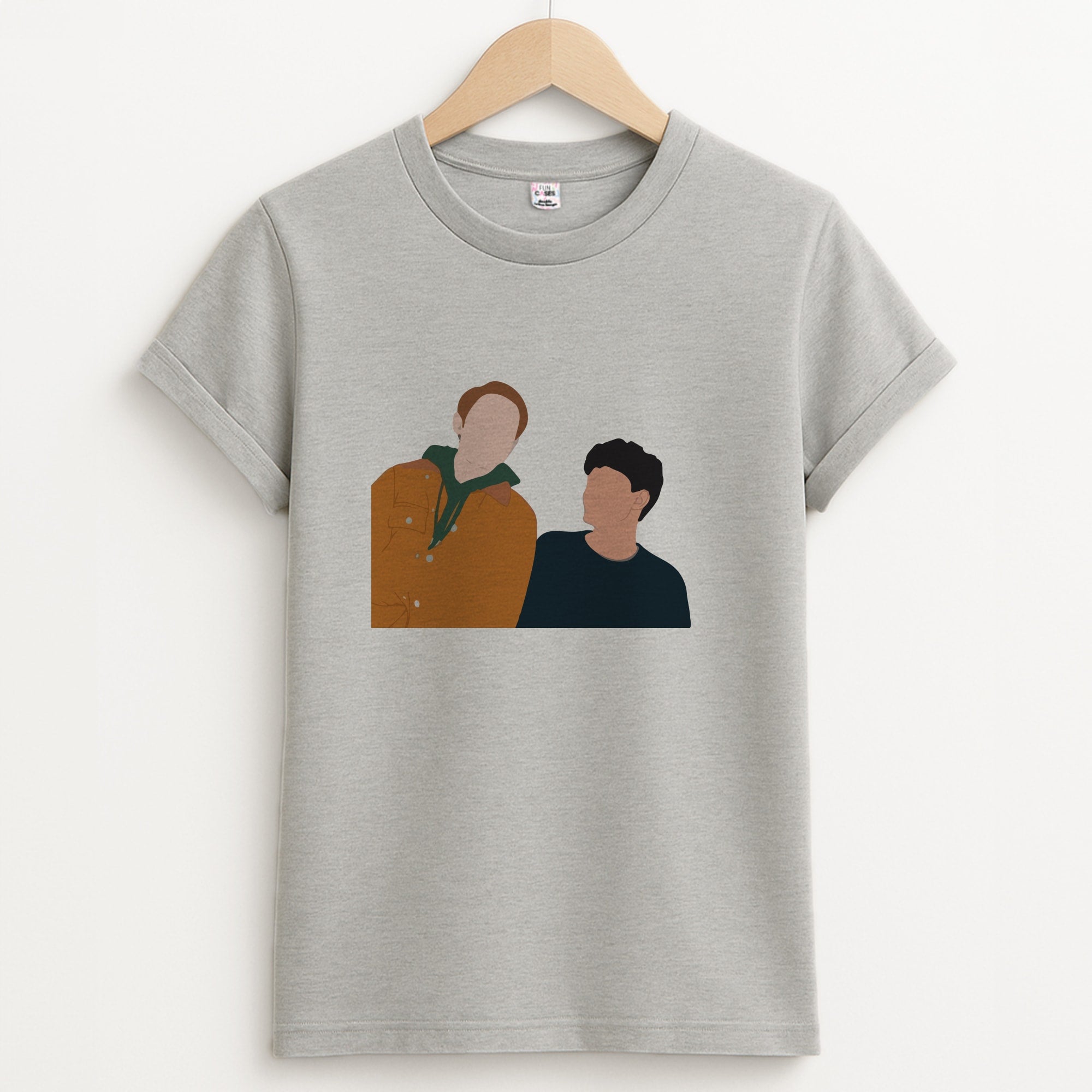 Nick And Charlie - Heart TV Unisex Grey T-Shirt