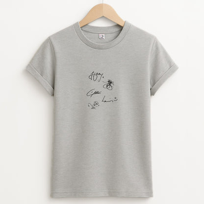 1D Signatures Unisex Grey T-Shirt