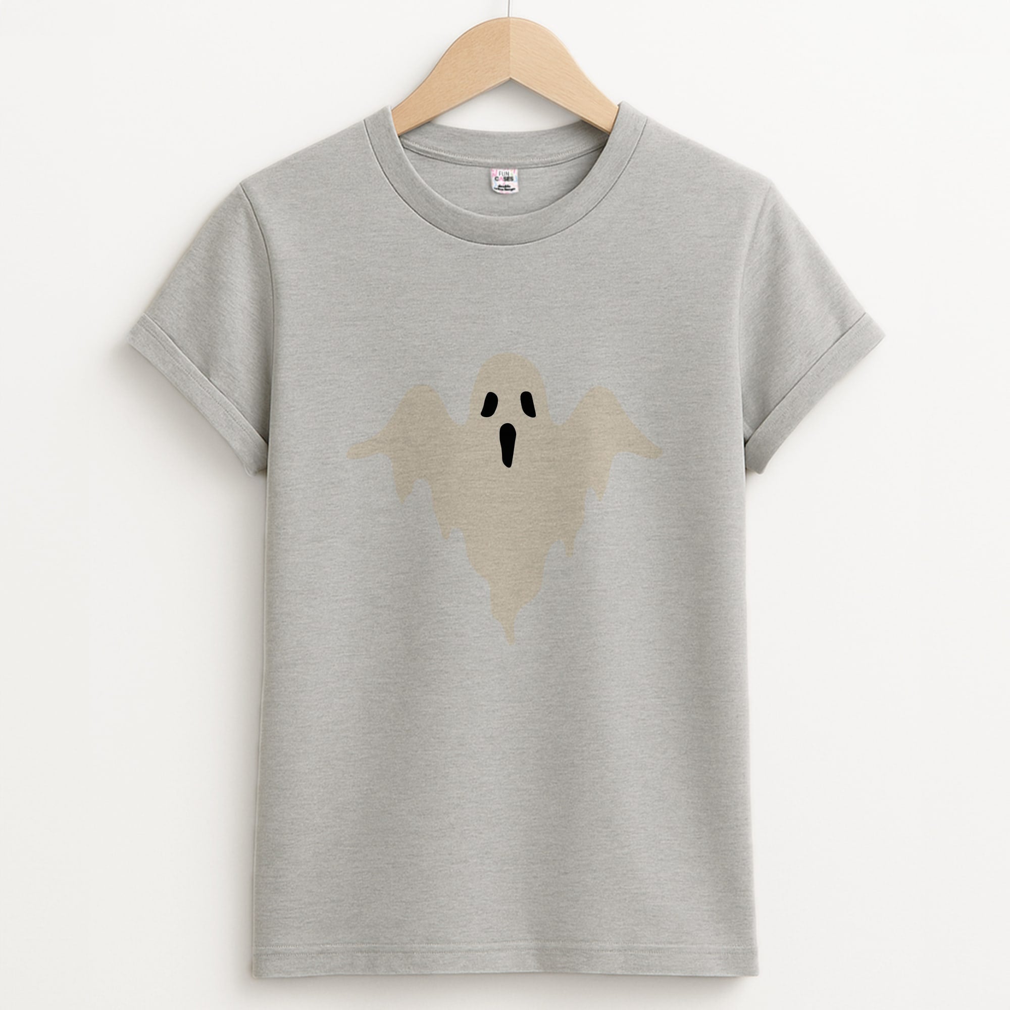 Halloween Pattern 17 Unisex Grey T-Shirt
