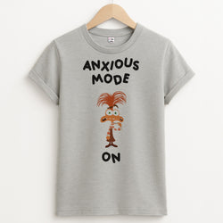 Anxious Mode On - Inside Out Unisex Grey T-Shirt