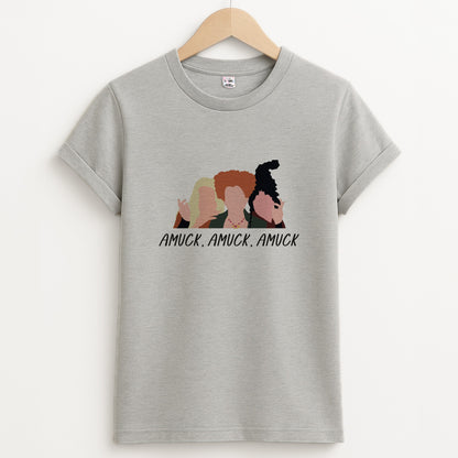 Amuck, Amuck, Amuck - Hocus Halloween Unisex Grey T-Shirt