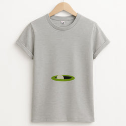 Hole - Golf Unisex Grey T-Shirt