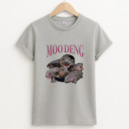 Moo Collage Unisex Grey T-Shirt