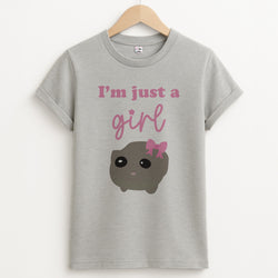 I'm Just A Girl Unisex Grey T-Shirt