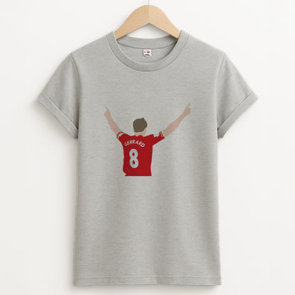 Gerrard - Football Unisex Grey T-Shirt