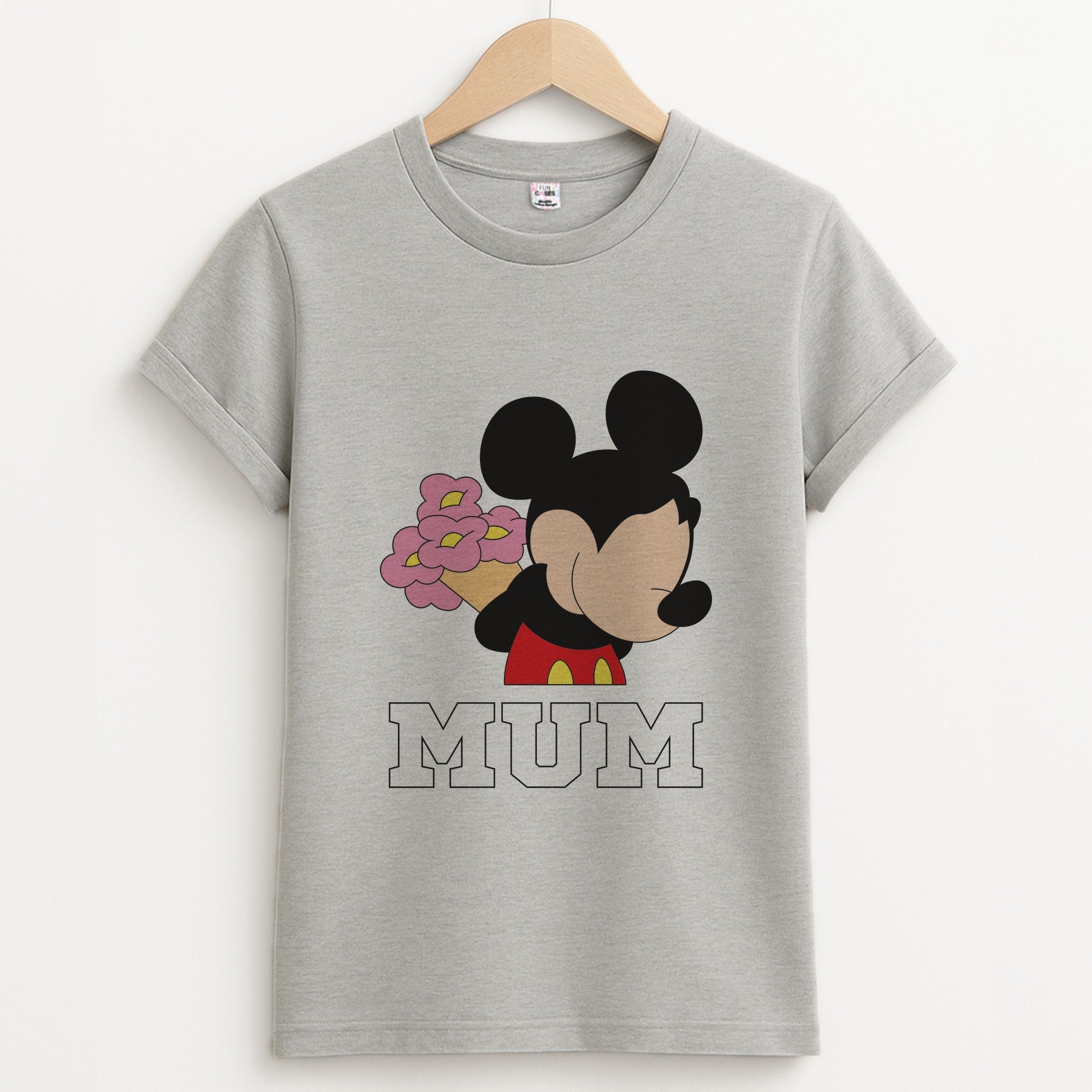 Mouse Mum  Unisex Grey T-Shirt
