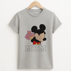 Mouse Mum  Unisex Grey T-Shirt