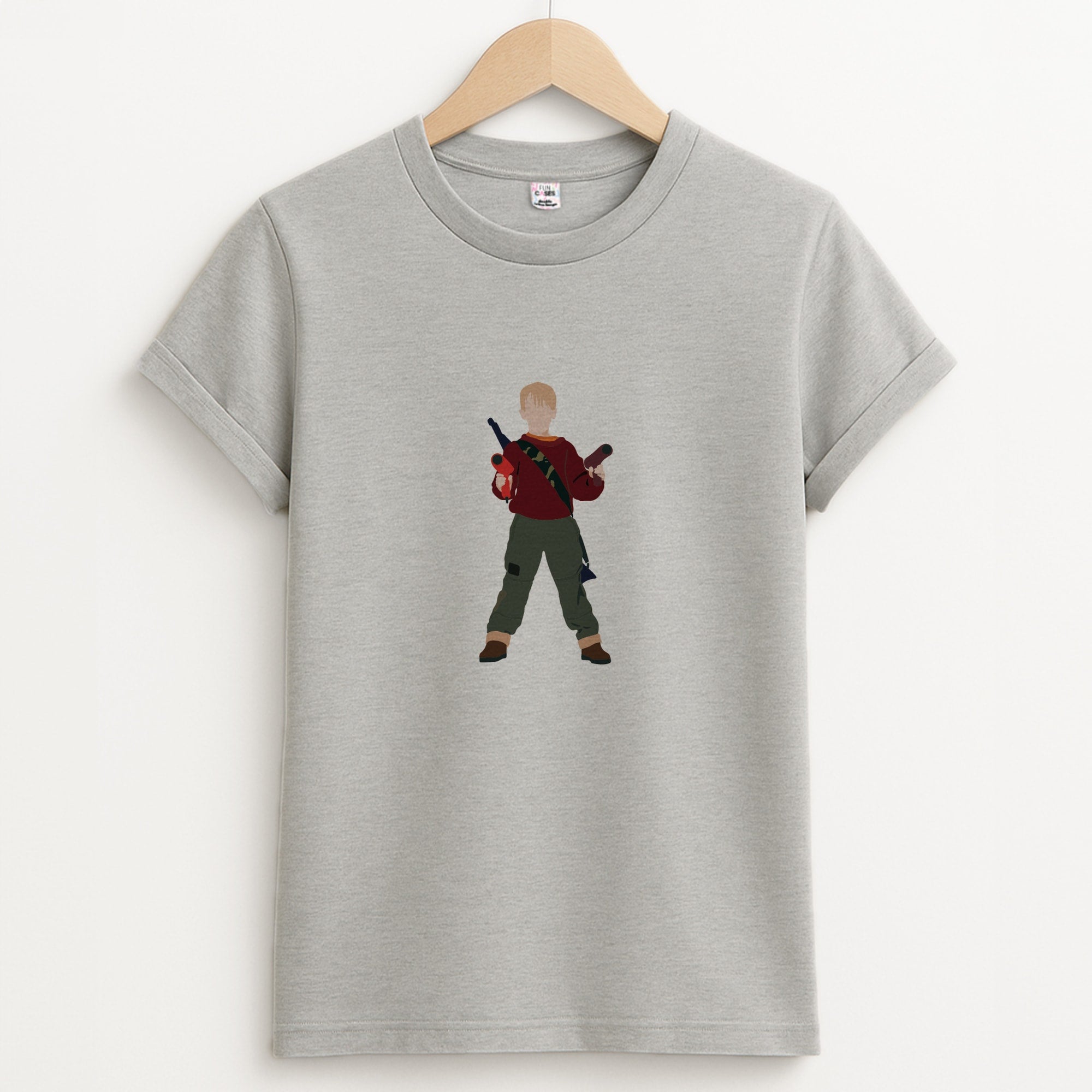 Kevin And Hairdryers Unisex Grey T-Shirt