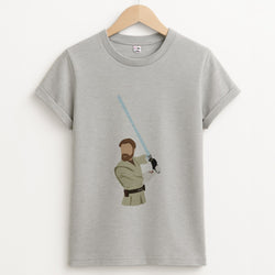 Kenobi Faceless Unisex Grey T-Shirt
