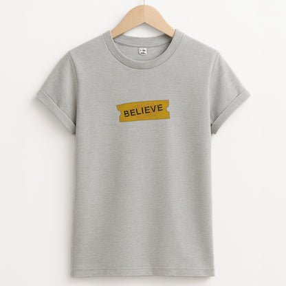 Believe - Polar Christmas Unisex Grey T-Shirt