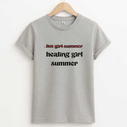 Healing Girl Summer - Summer Unisex Grey T-Shirt