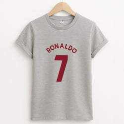 Iconic 7 - Ronaldo Unisex Grey T-Shirt