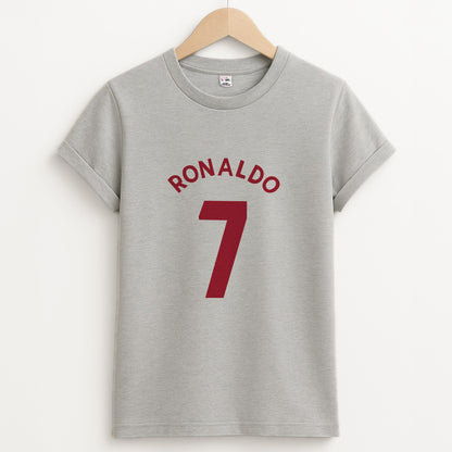 Iconic 7 - Ronaldo Unisex Grey T-Shirt