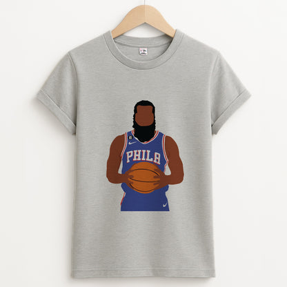 Harden - Basketball Unisex Grey T-Shirt