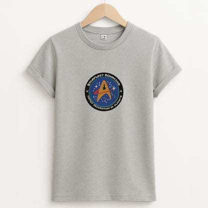 Starfleet command Unisex Grey T-Shirt