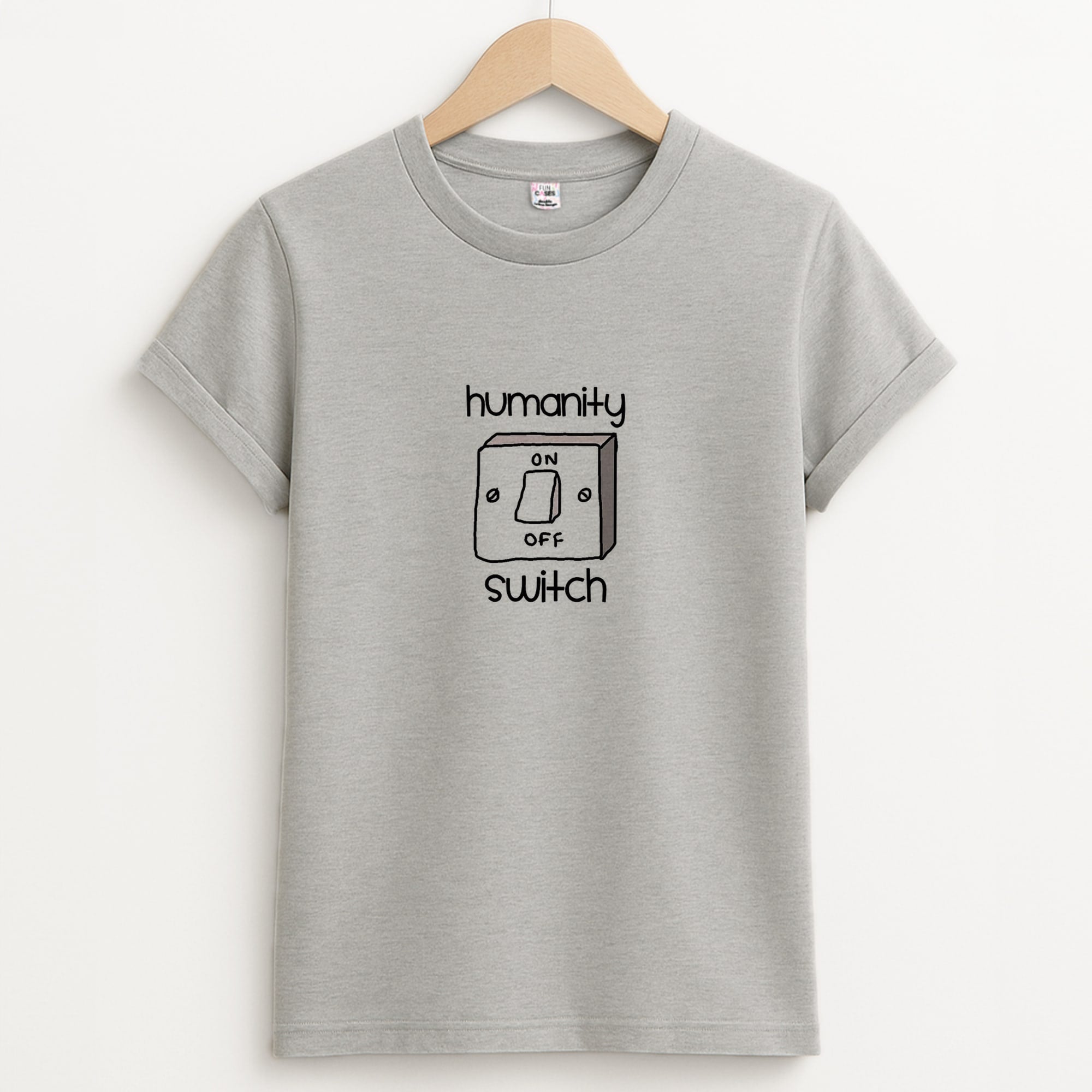 Humanity Switch - VD Unisex Grey T-Shirt