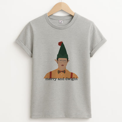 Merry And Dwight Unisex Grey T-Shirt