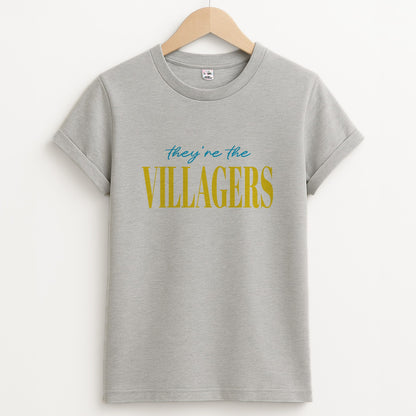 They're The Villagers Blue Unisex Grey T-Shirt