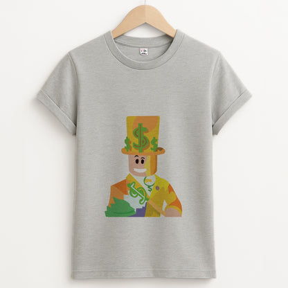 Character Money Unisex Grey T-Shirt