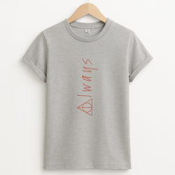 Deathly Always Unisex Grey T-Shirt