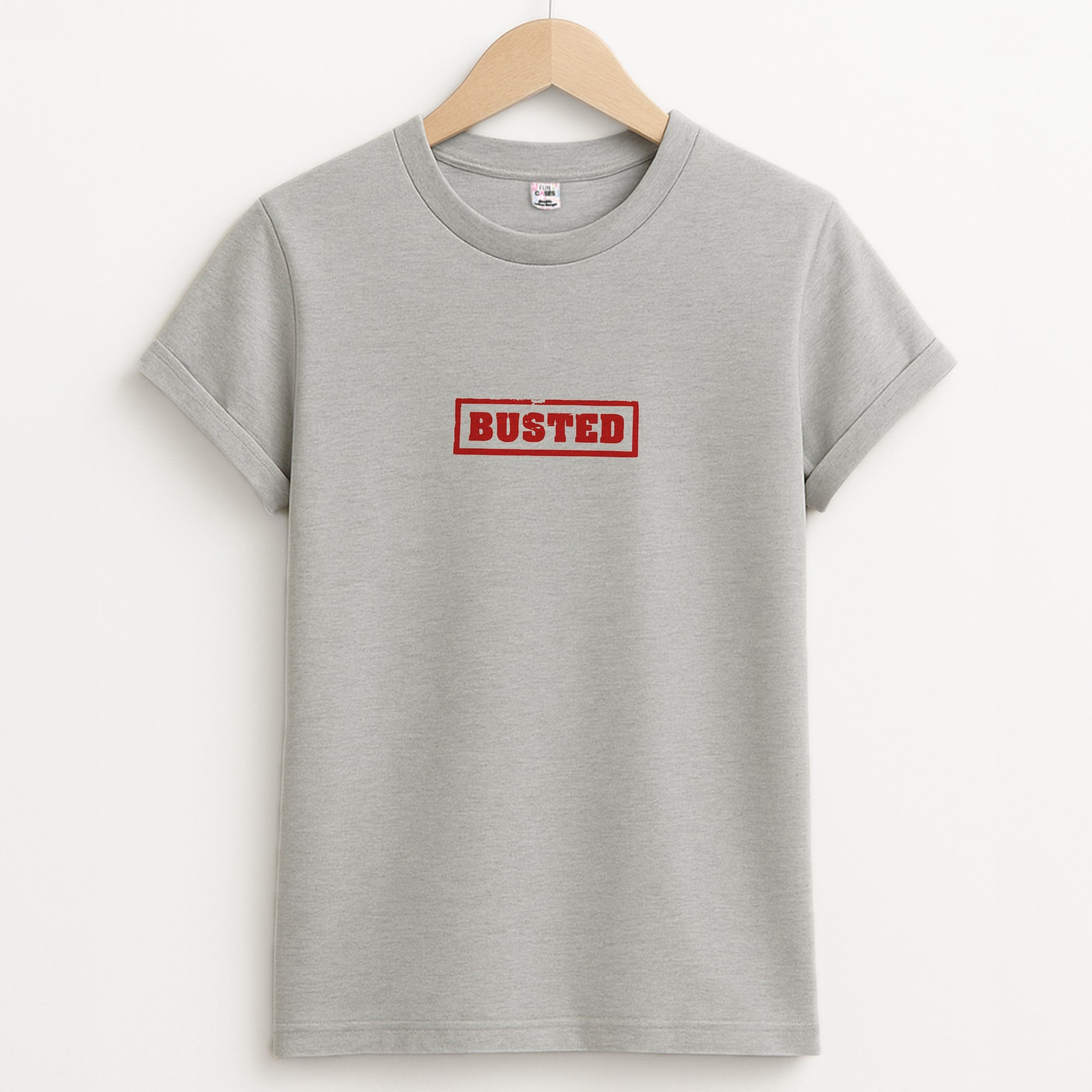 Band Logo - Bust Band Unisex Grey T-Shirt