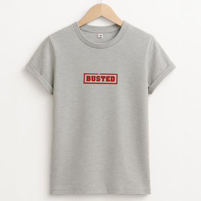 Band Logo - Bust Band Unisex Grey T-Shirt