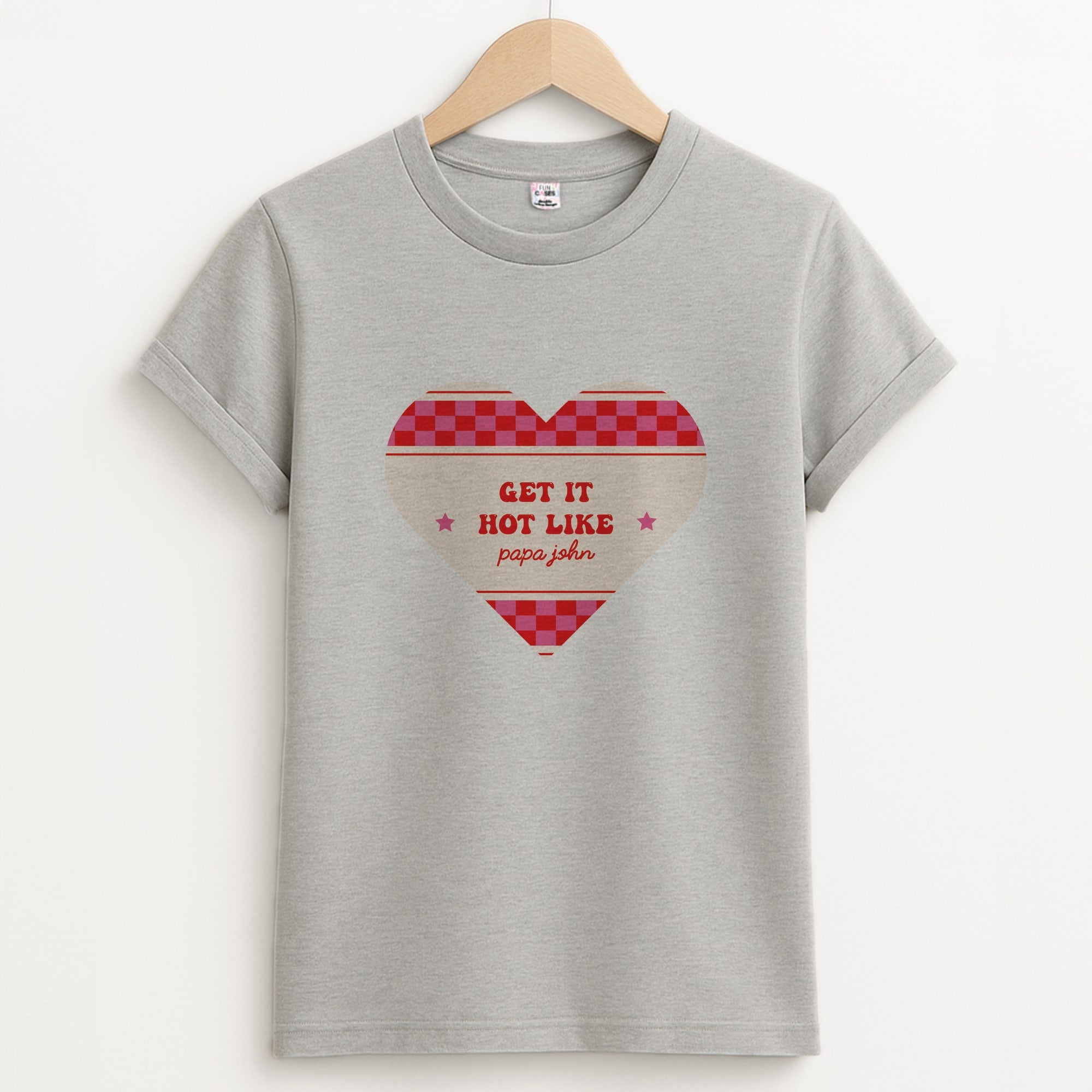 Get It Hot Like Papa John - Chappell Unisex Grey T-Shirt