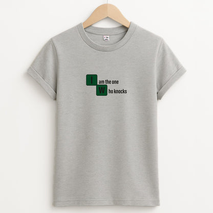 I Am The One Who Knocks Unisex Grey T-Shirt