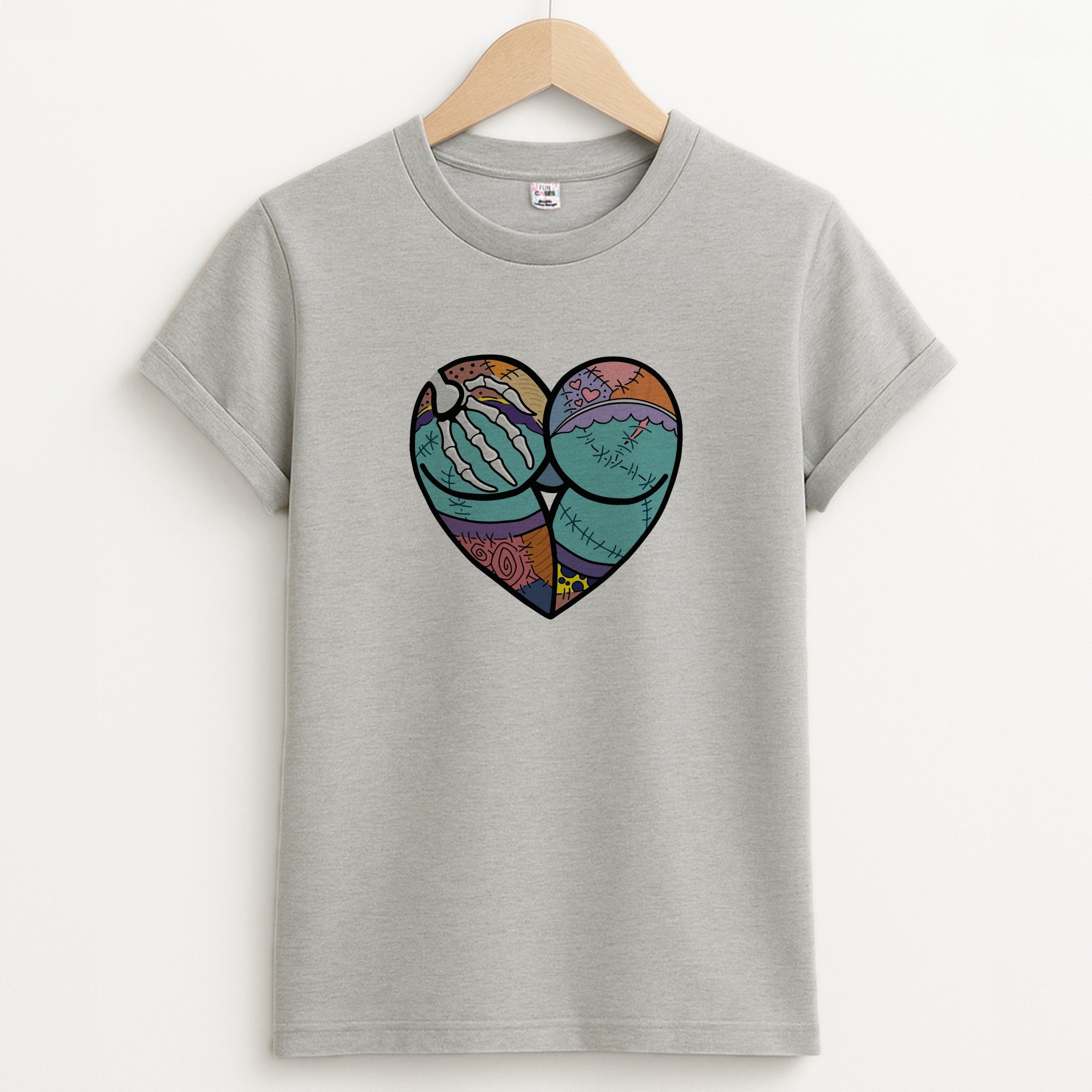 Sally And Jack Heart - TNBC T-Shirt