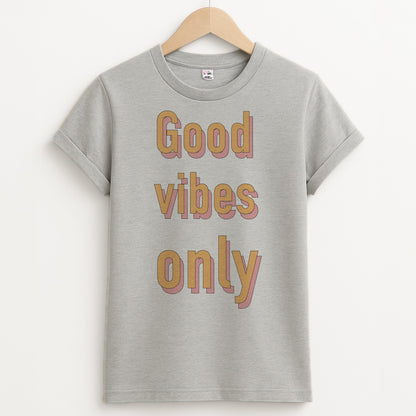 Good Vibes Only Unisex Grey T-Shirt