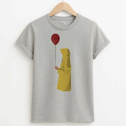 Holding Balloon - Clown Unisex Grey T-Shirt