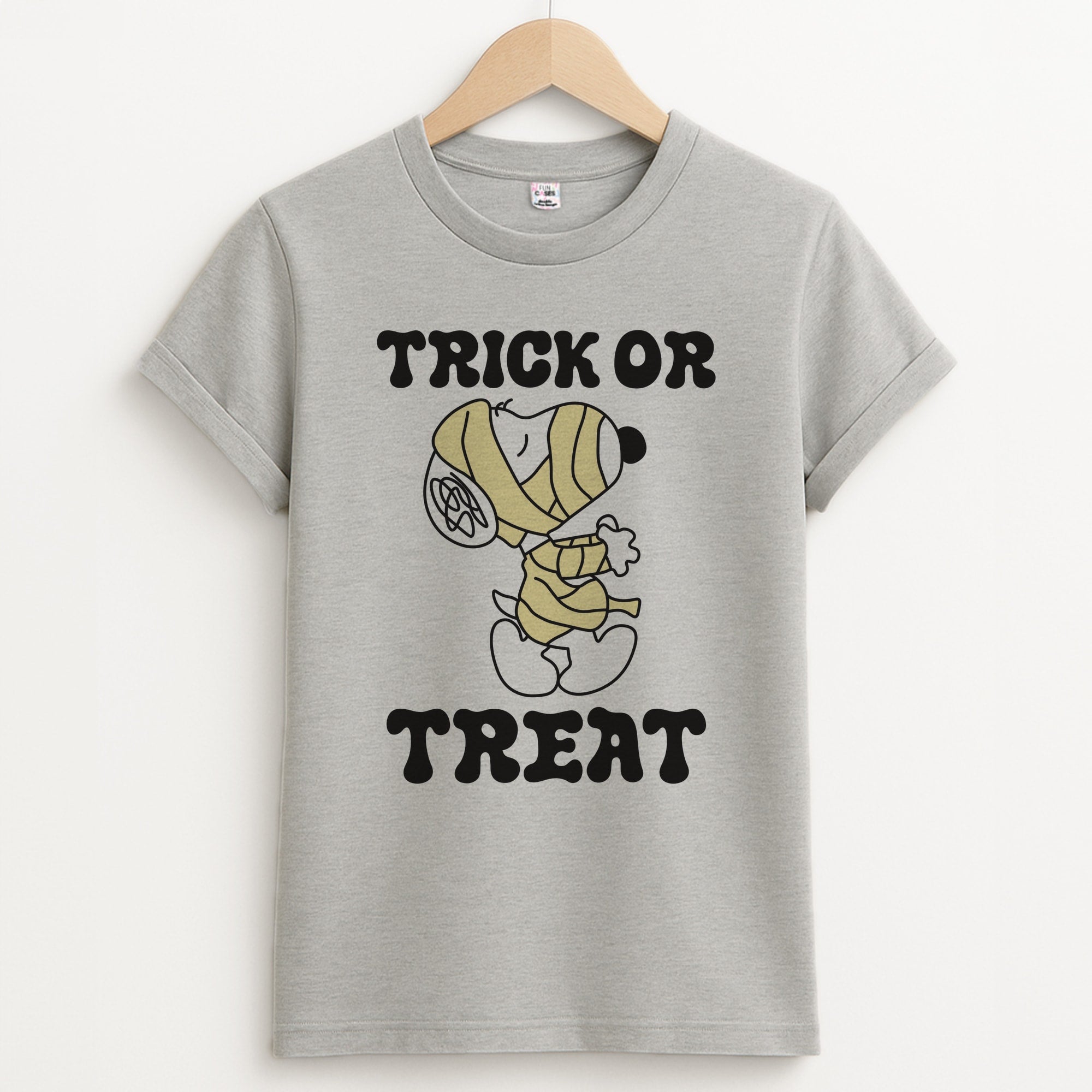 Trick Or Treat Snoopy - Snoopy Halloween Grey Unisex T-Shirt