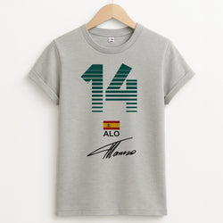 Alonso - F1 Unisex Grey T-Shirt
