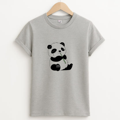 Vegan Panda Unisex Grey T-Shirt