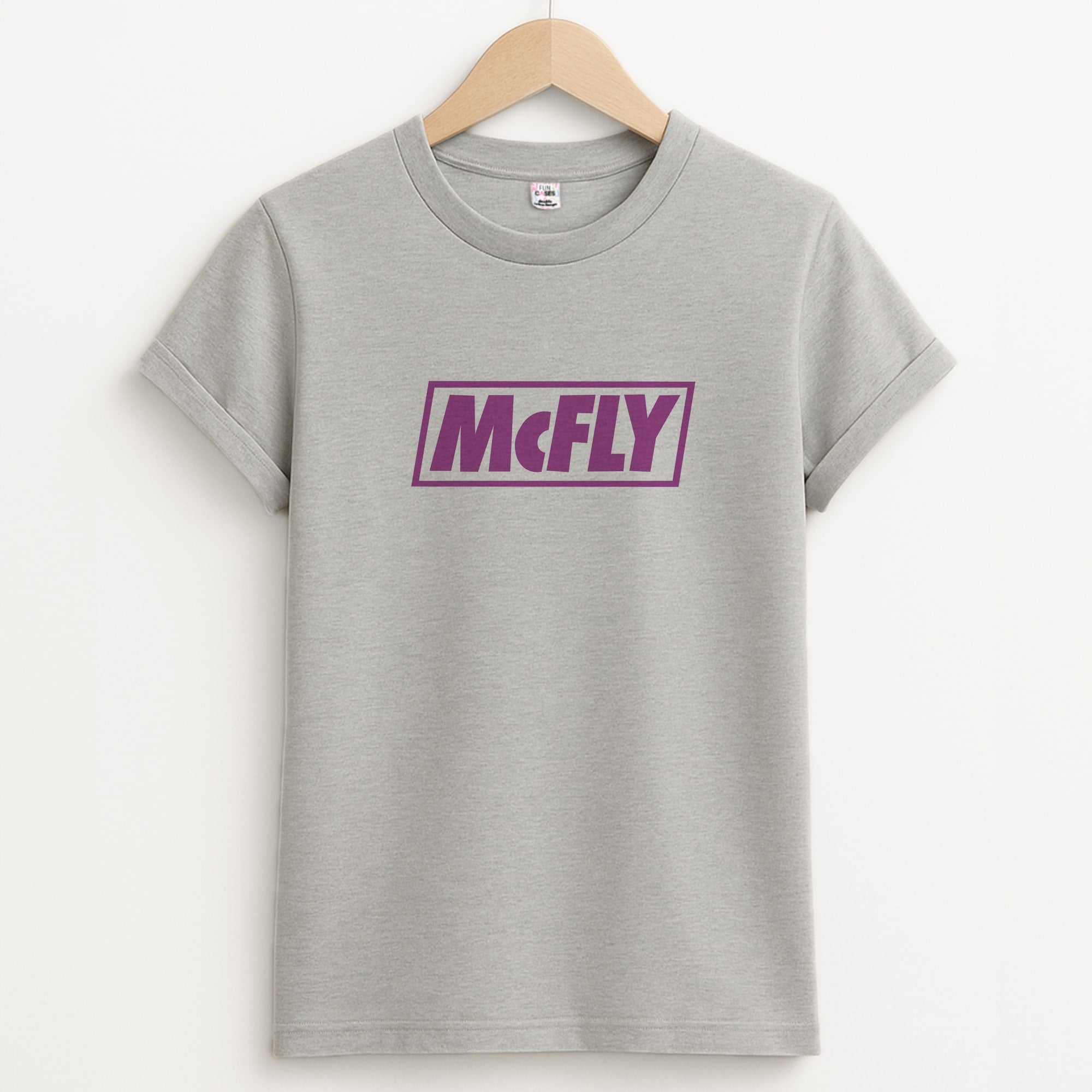 Yellow And Purple - McBand Unisex Grey T-Shirt