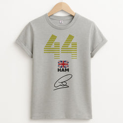 Lewis Hamilton - F1 Unisex Grey T-Shirt