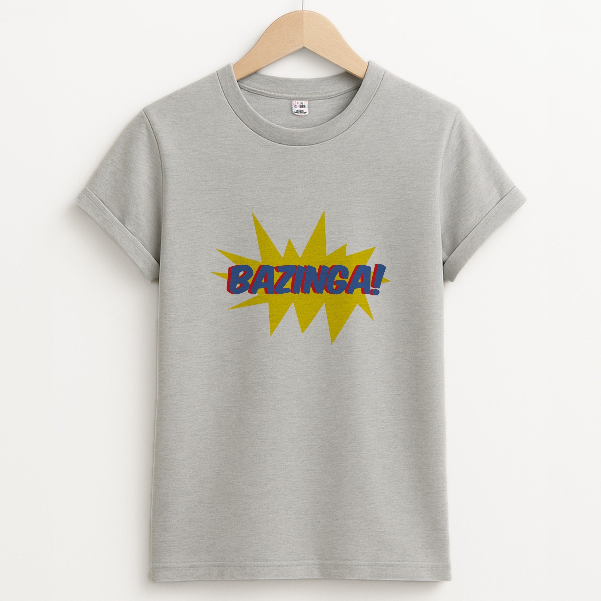 Bazinga! - TV Quotes Unisex Grey T-Shirt
