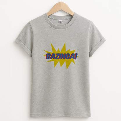 Bazinga! - TV Quotes Unisex Grey T-Shirt