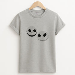 Skellington Heads - TNBC Unisex Grey T-Shirt