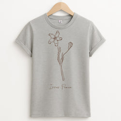 Inner Peace  Unisex Grey T-Shirt