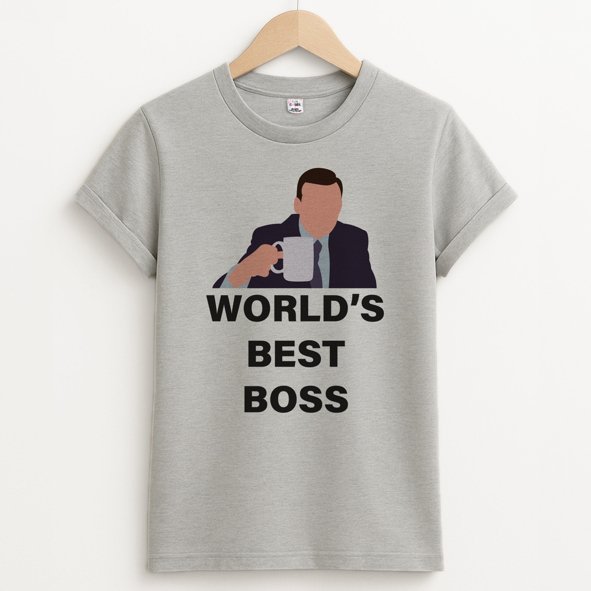 World's Best Boss - The Office Unisex Grey T-Shirt