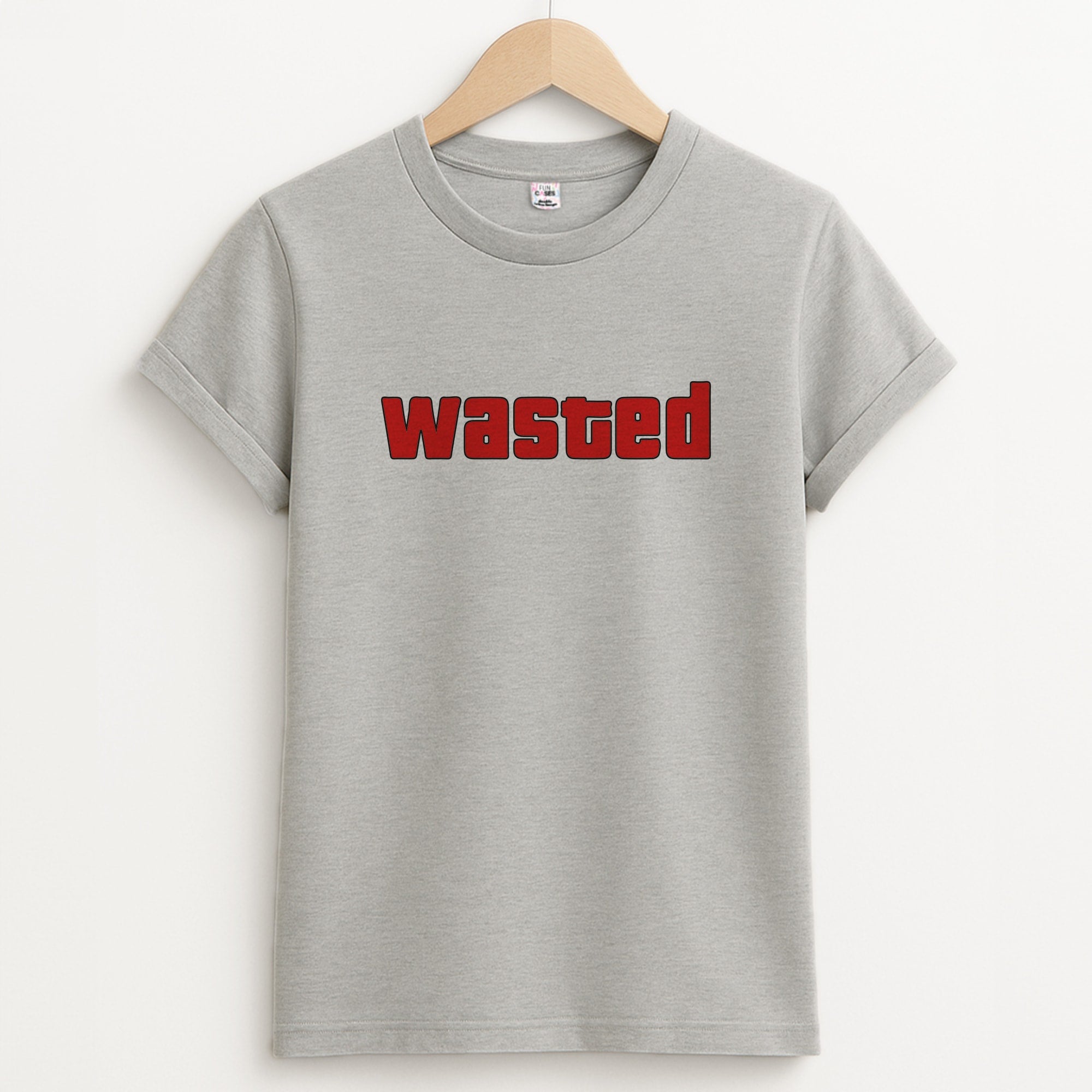 Wasted - Video Game Unisex Grey T-Shirt