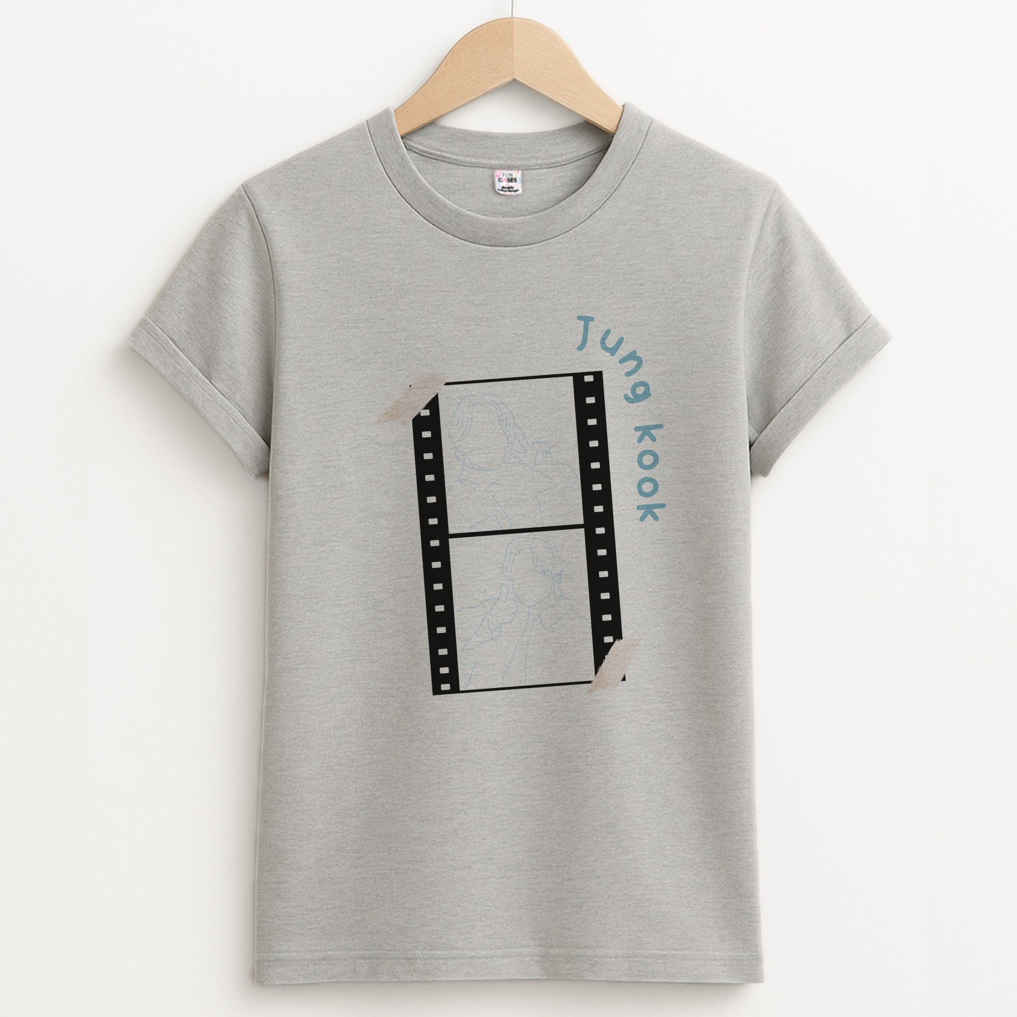 Jung Kook - K Pop Unisex Grey T-Shirt