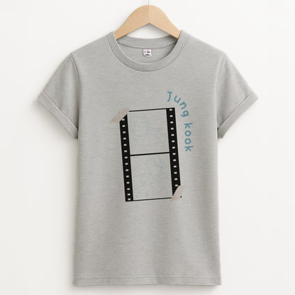 Jung Kook - K Pop Unisex Grey T-Shirt