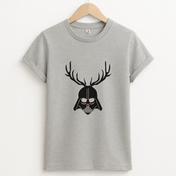 Christmas Darth Vader Unisex Grey T-Shirt