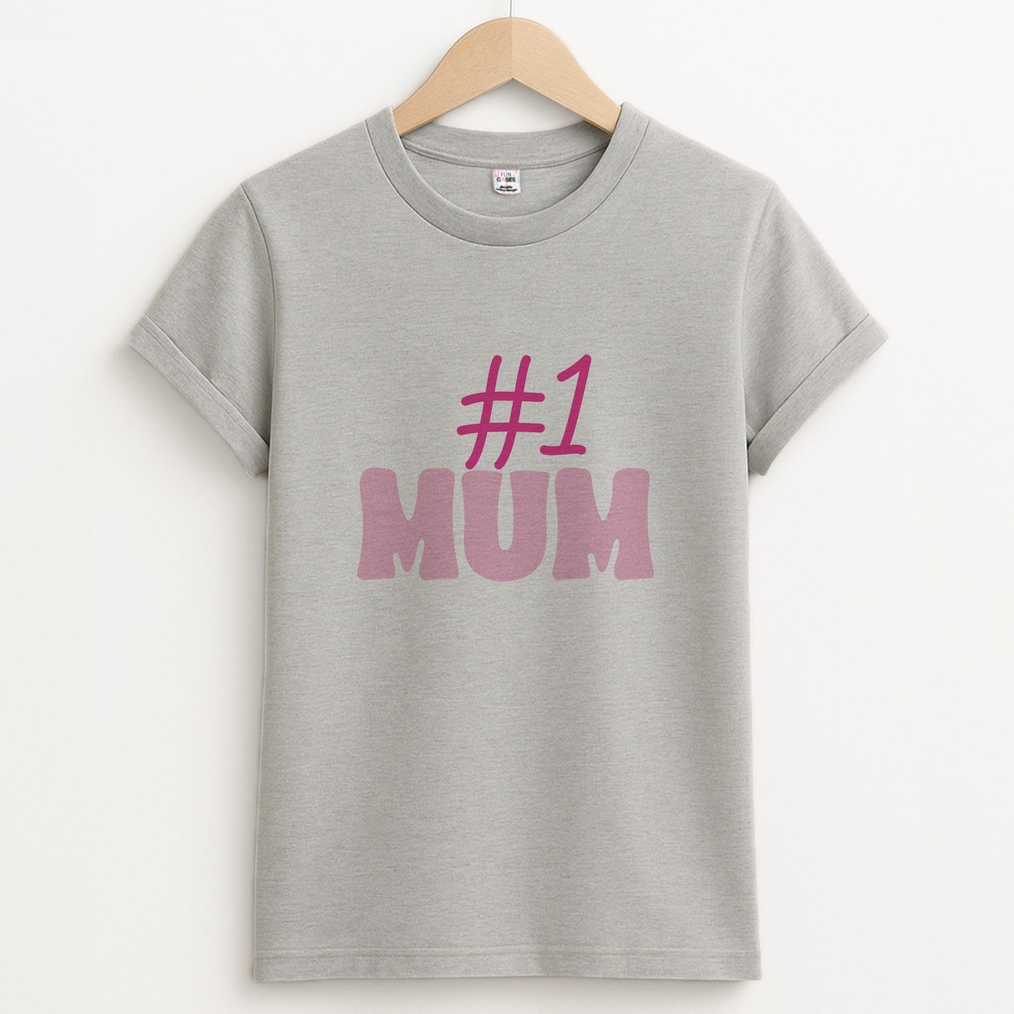 Number One Mum  Unisex Grey T-Shirt