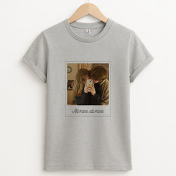 All Mine, All Mine - Personalised Couples Unisex Grey T-Shirt
