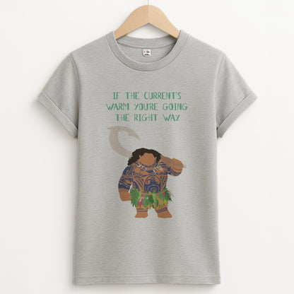If The Current's Warm Unisex Grey T-Shirt