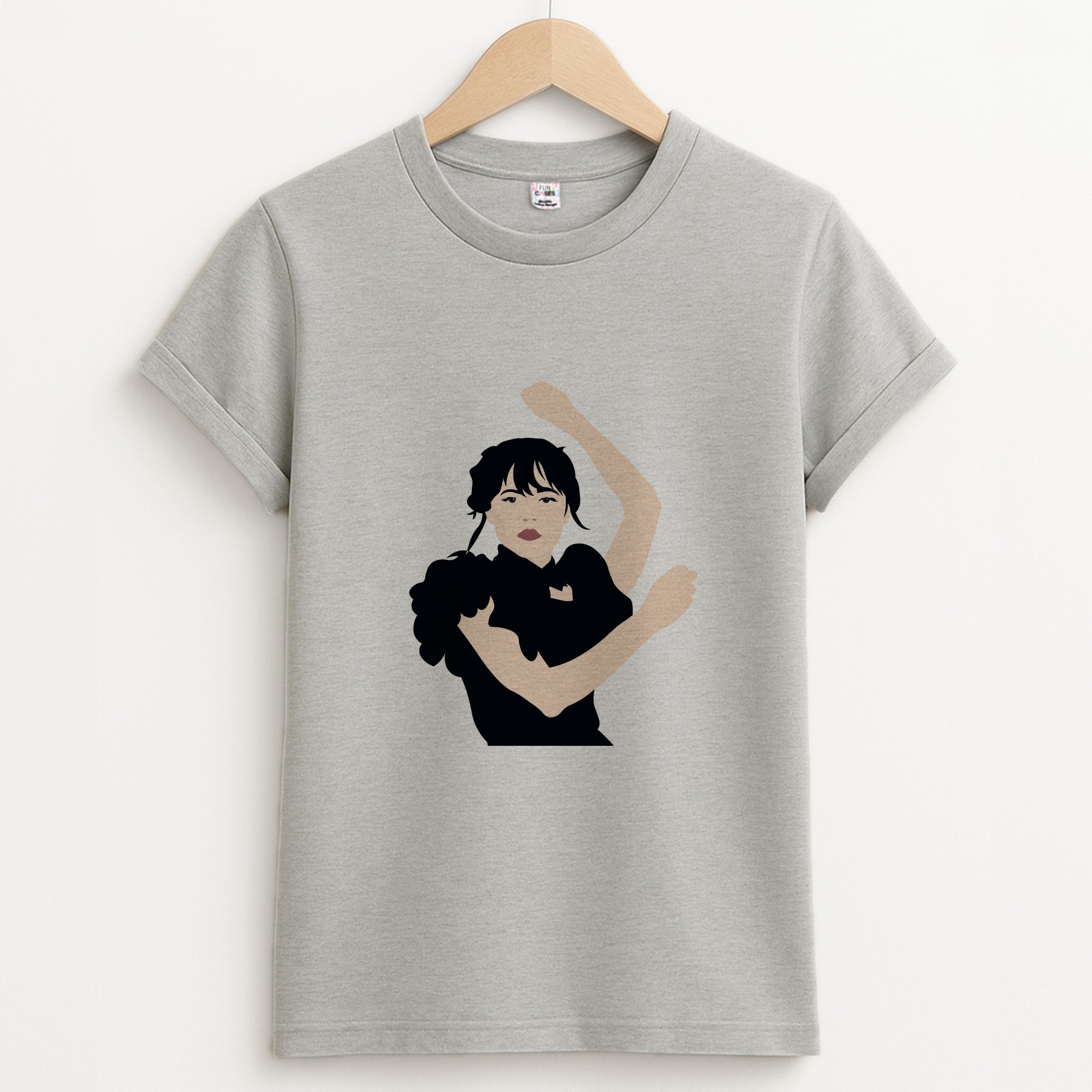 Dancing Wednesday Unisex Grey T-Shirt