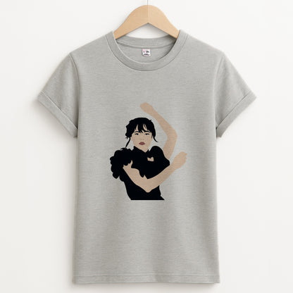 Dancing Wednesday Unisex Grey T-Shirt